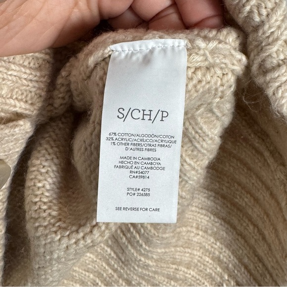 Cabi Steady Knit Cardigan Wheat - Picture 7 of 7